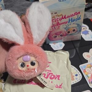 Petit Baby Three Macaron Cute Bunny Head #Peach Fuzz